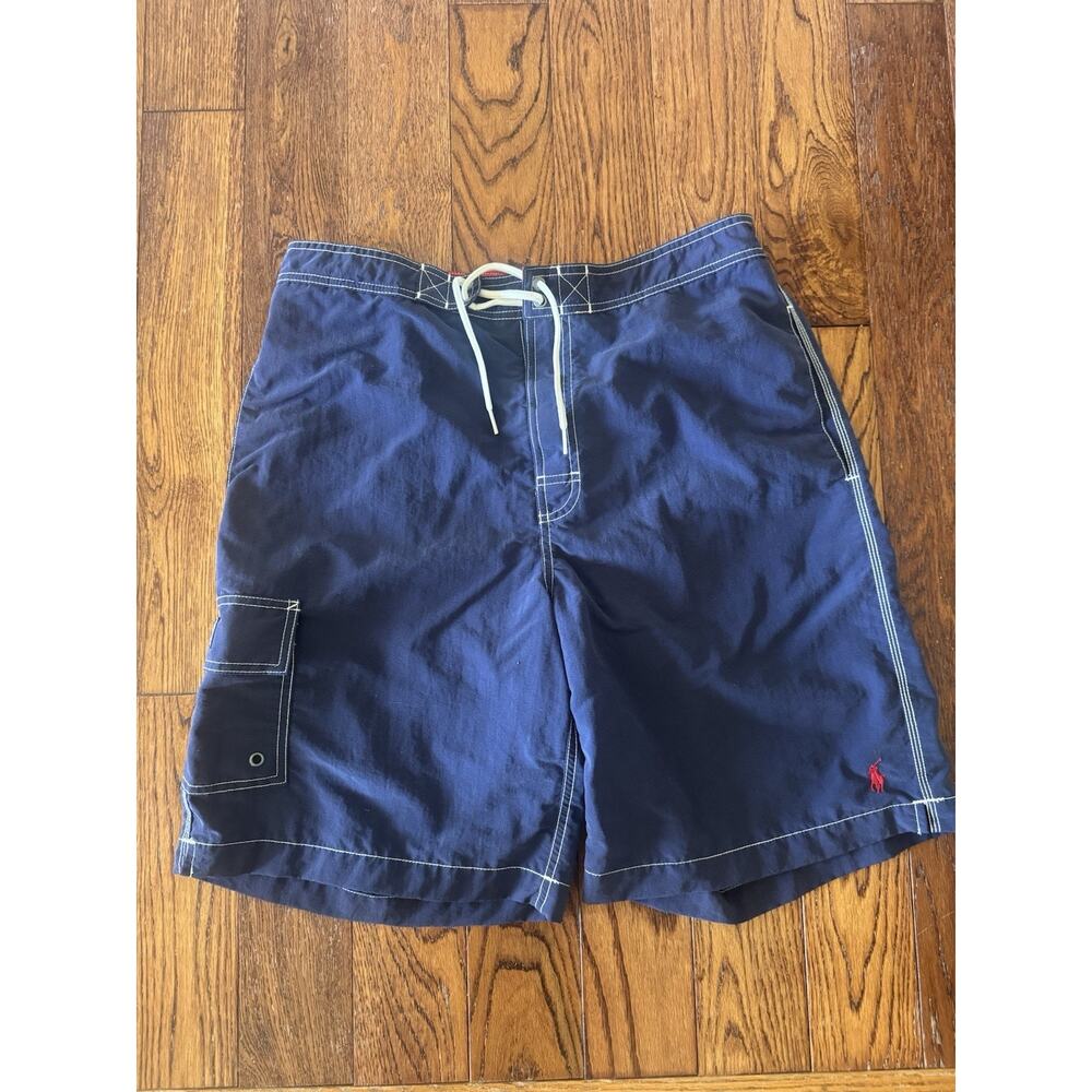 Polo Ralph Lauren Swim Trunks Men's Medium Lined Drawstring Pockets Board Shorts